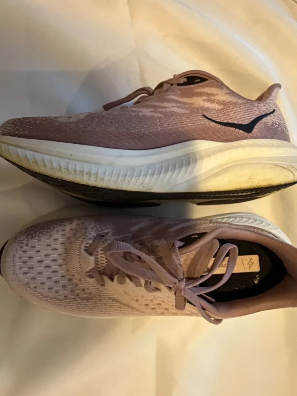 HOKA Mach 6 Running Shoes | Women's 8.5 B | Cosmic Pearl/Quartzite | Lightweight